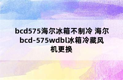 bcd575海尔冰箱不制冷 海尔bcd-575wdbl冰箱冷藏风机更换